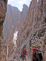 Klettersteig am Plattkofel