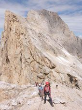 Klettersteig auf der Marmolada