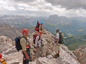 Gipfel des Sass Rigais 3025 m